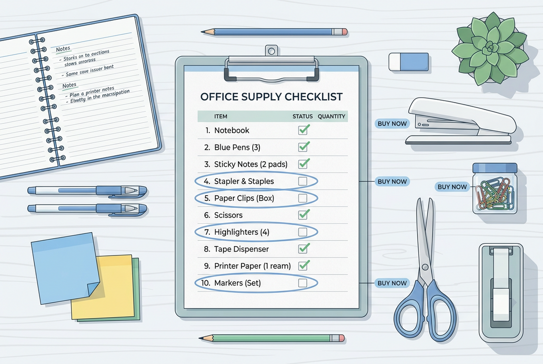 The Smart Office Supply Checklist: Buy What You Need, Use What You Have