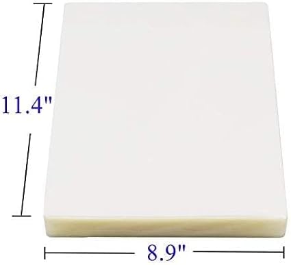 Immuson Thermal Laminating Pouches 8.9 x 11.4, 5 Mil Thickness, Crystal Clear Finish, 3000 Packs