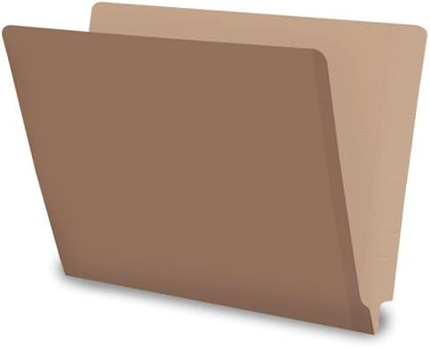 Medical File Folders, Doctor Stuff, 11 pt Manila Folders, Full Cut, 2 Ply, Letter Size, Reinforced End Tab Folders, Box of 100