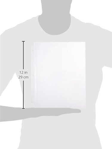 Avery Clear Standard Weight Sheet Protectors, 8.5" x 11", Top Load, 500 Total Page Protectors (75530)