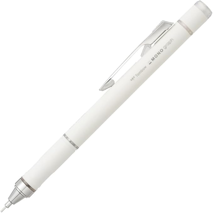 Tombow Mechanical Pencil, 0.5mm, MONO Monograph Grip (Soft Fit Grip for Anti-Fatigue), Ivory DPA-151A