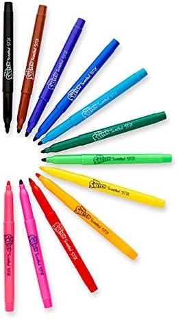Mr. Sketch Scented Stix Markers, Fine Tip, Assorted Colors, 216 Count