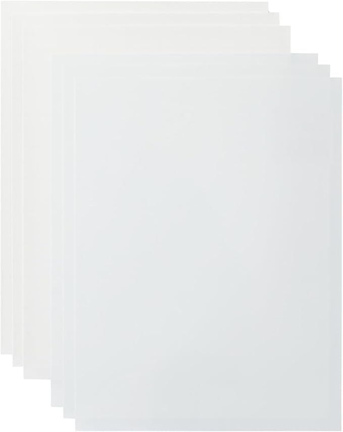 Cricut Printable Waterproof Sticker Set, 20 Transparent Sheets (8.5" x 11") - Compatible with Inkjet Printers - For Joy Xtra, Explore, & Maker Machines