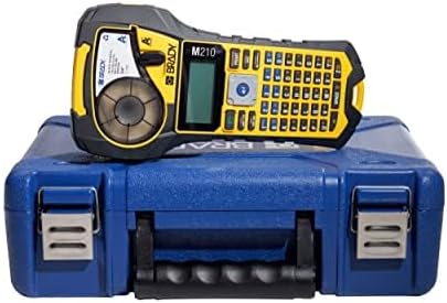 Brady M210 Portable Label Printer Kit (M210-KIT), Yellow/Black