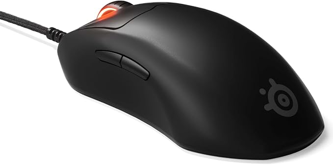 SteelSeries Esports FPS Gaming Mouse – Ultra Lightweight – Prime + Edition – 5 Programmable Buttons – 18K CPI TrueMove Pro Sensor – Magnetic Optical Switches – Customization - RGB Lighting – PC/Mac