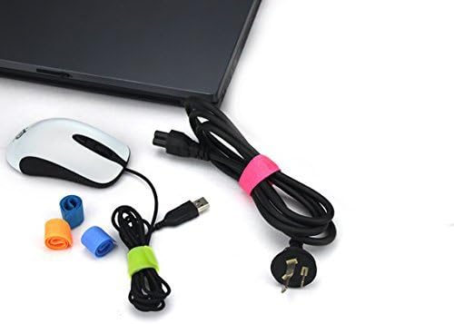 Pasow 50pcs Cable Ties Reusable Fastening Wire Organizer Cord Rope Holder 7 Inch (Hot Pink)