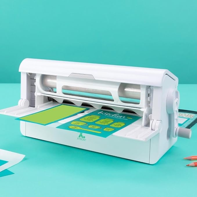 Xyron Creative Station, 9” x 5”, Craft Supplies & Scrapbooking Supplies, Small Label Maker, Makes Invitations, Handmade Cards, Flash Cards, Stickers, Perfect for Home School & Home Office (624632)