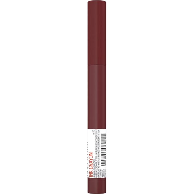 Maybelline Super Stay Ink Crayon Matte Longwear Lipstick Makeup, 165 Drive The Future, 0.04 oz
