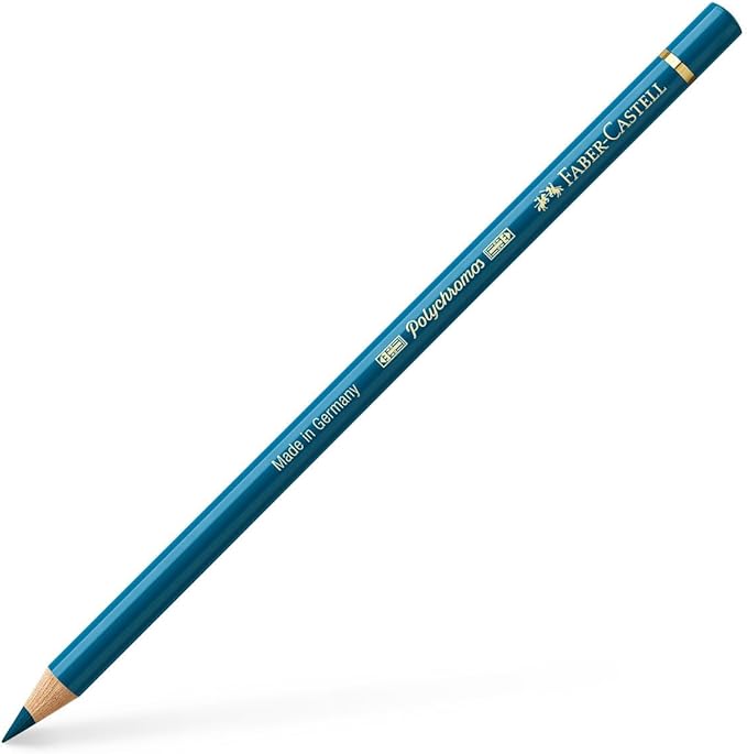 Faber-Castell Polychromos Artists' Single Pencil - Colour 155 Helio Turquoise