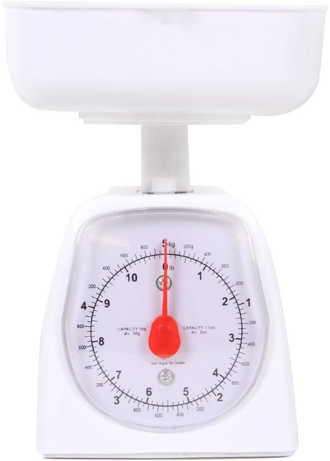 hand2mind Dual-Dial Analog Platform Scale, 5 kg Scale, Kitchen Scales, Weighing Scales, Classroom Supplies for Teachers Elementary, Teacher Supplies, School Supplies