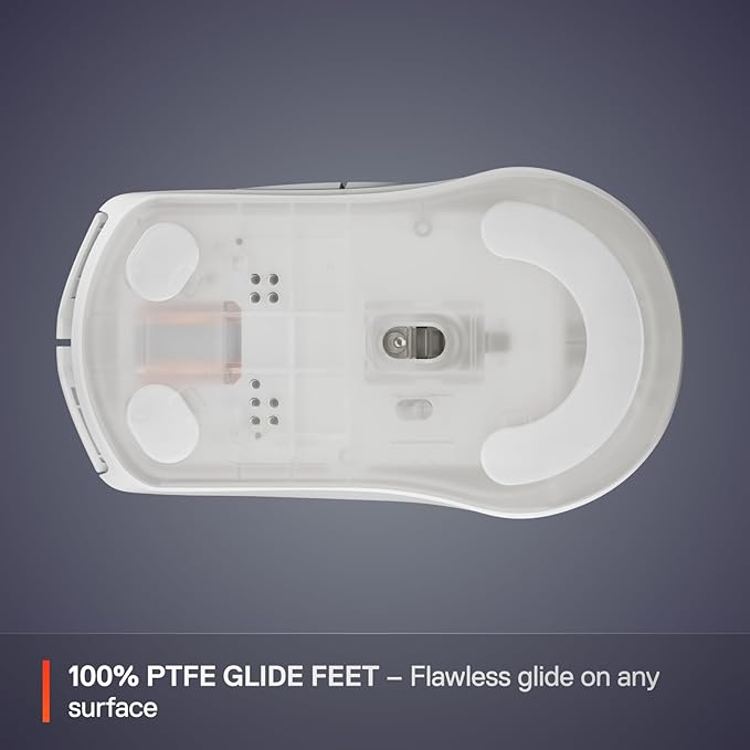 SteelSeries Rival 3 Wireless Gen 2 Gaming Mouse — 2.4GHz and Bluetooth — 18000 DPI TrueMove Air Optical Sensor — 60 Million Click Durability — Light-Weight — 100% PTFE Feet — White