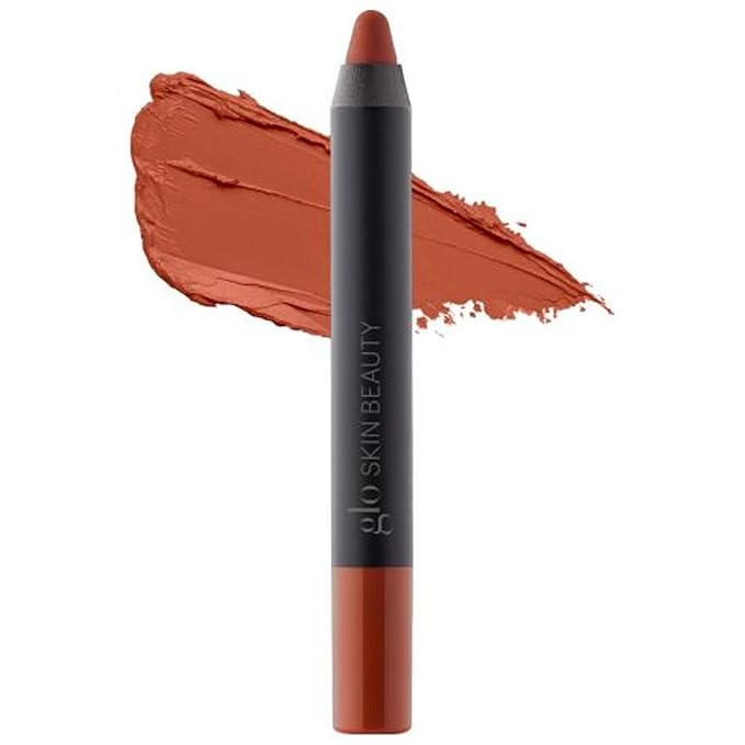 Glo Skin Beauty Suede Matte Lip Crayon (Sahara) - Longwearing Formula Stays On All Day, With Conditioning Shea Butter + Mango Seed Oil for a Velvety Smooth Finish