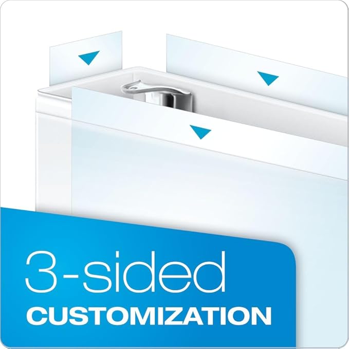 Cardinal Cardinal Nonstick Round -Ring Vue Binders (CRD67124) , 5/8-Inch