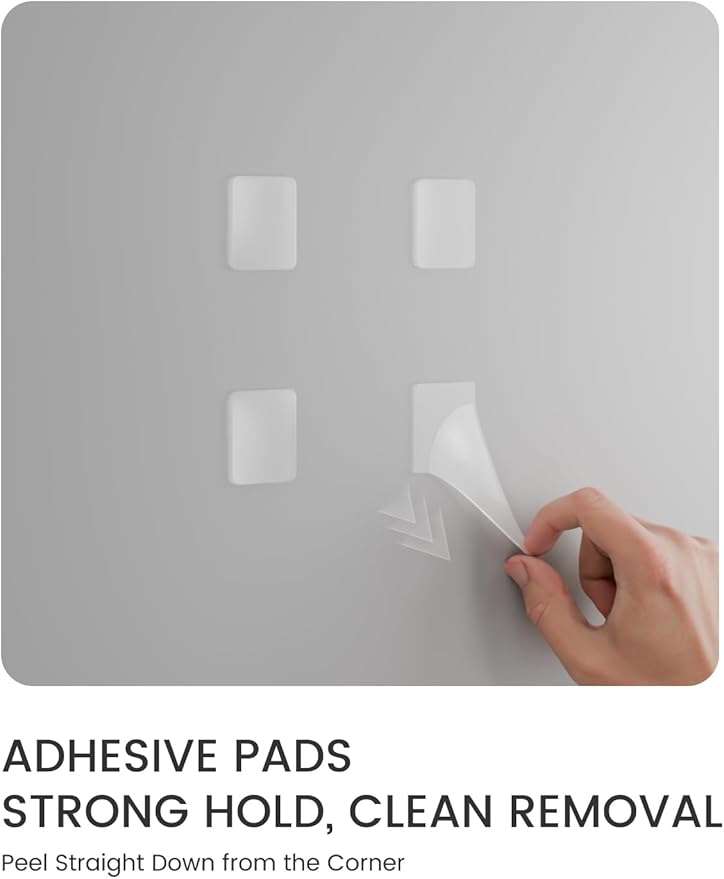 Large Felt Bulletin Board 48" x 36" Cork Board Alternative-12 Pack with 70 Safe Removable Adhesive Tabs, Cork Boards for Walls Felt Board for Home Office Classroom Pin Board-Teal Blue