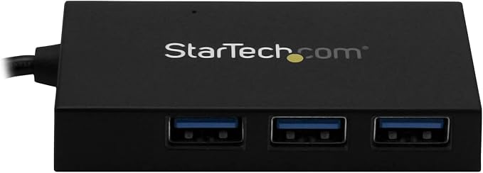 4 Port USB Hub - USB 3.0 - USB A to 3x USB A and 1x USB C - USB Port Expander
