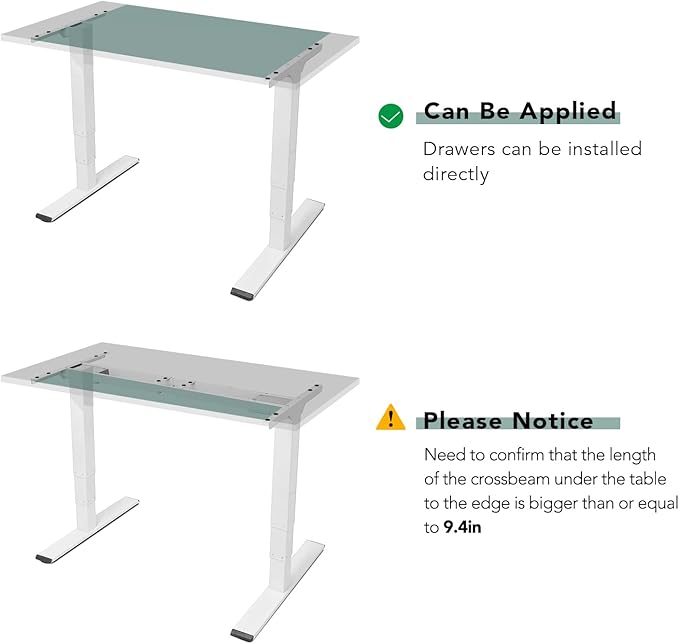 FLEXISPOT Under Desk Drawer, Steel Drawer for Desk Slide-out, Under table Mounted Drawer, Standing Workstation Storage Attachment for Office Home - 17.7” Width, Black