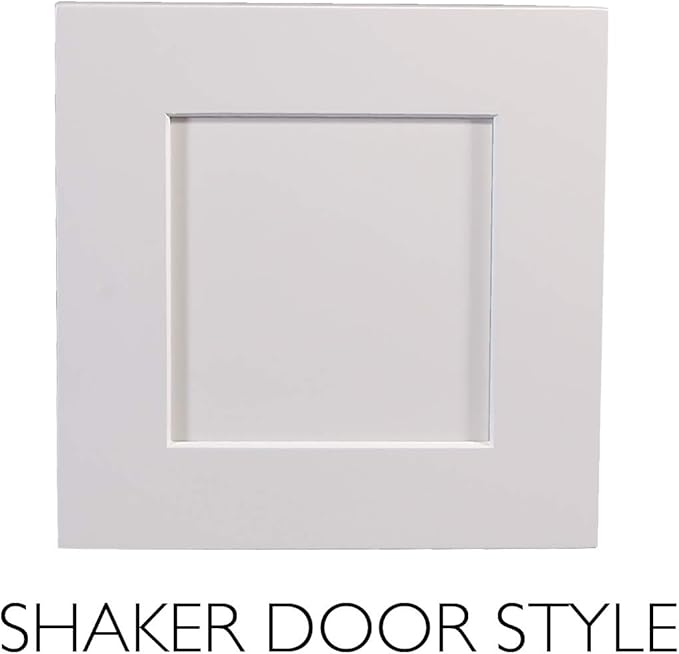 Design House Brookings Shaker Fully Assembled Wall Kitchen Cabinet W3336, 33 W x 12 D x 36 H, Painted White, Solid Wood, Design House, 569129