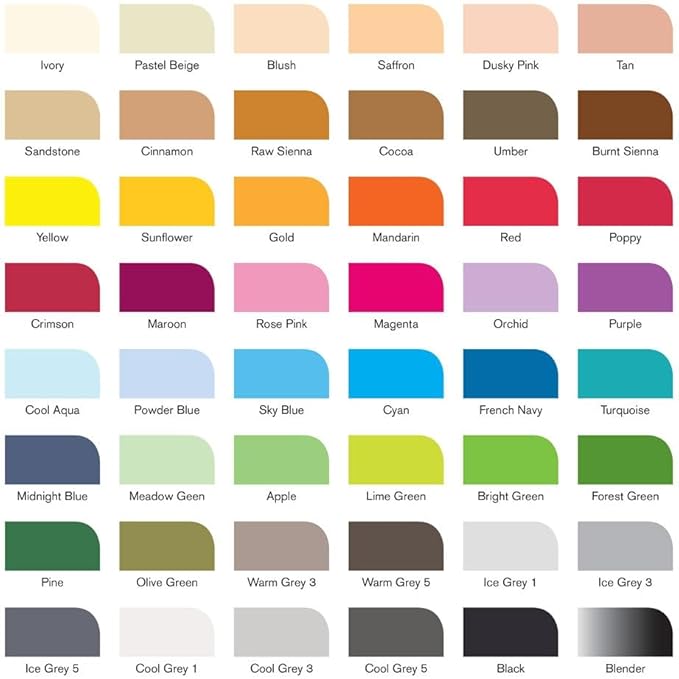 Winsor & Newton Promarker, Set of 48, Essential Collection