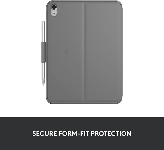 Logitech Slim Folio Keyboard Case for iPad (10th gen & A16) with Integrated Bluetooth Wireless Keyboard