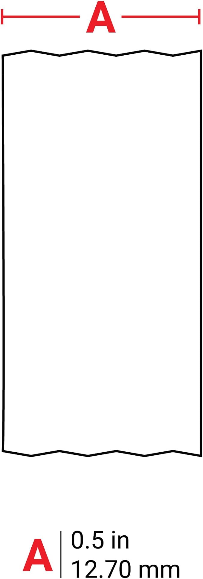 Brady Authentic (M21-500-488) Solvent-Resistant Lab Label for Lab, Barcode and Printed Circuit Board Labeling, Black on White- For M210, M210-LAB, M211, BMP21-PLUS and BMP21-LAB Printers, .5" W, 21' L