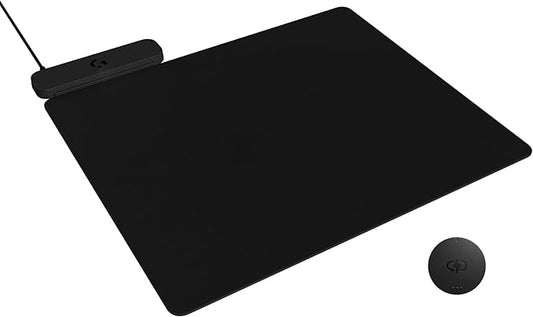 Logitech G POWERPLAY 2 Wireless Charging Mouse Pad for Compatible Gaming Mice, 34.5 X 28.4 cm (13.5 x 11.2 inches), 3.5 mm Height, for PC/Mac - Black