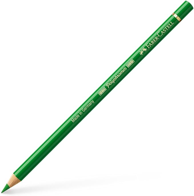 Faber-Castell Polychromos Artists' Single Pencil - Colour 266 Permanent Green
