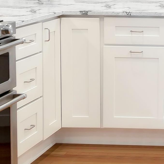 Design House Brookings Shaker Fully Assembled Wall Kitchen Cabinet W2430, 24 W x 12 D x 30 H, Painted White, Solid Wood, Design House, 613521