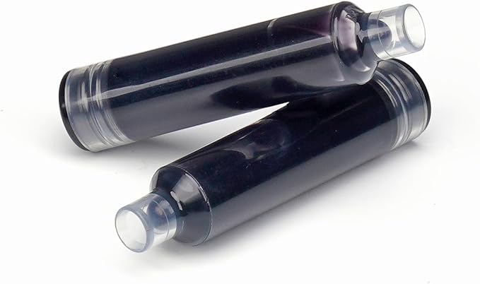WRITECH Black Ink Cartridge Set: 16 Ink Cartridges Clictek Fountain Pens