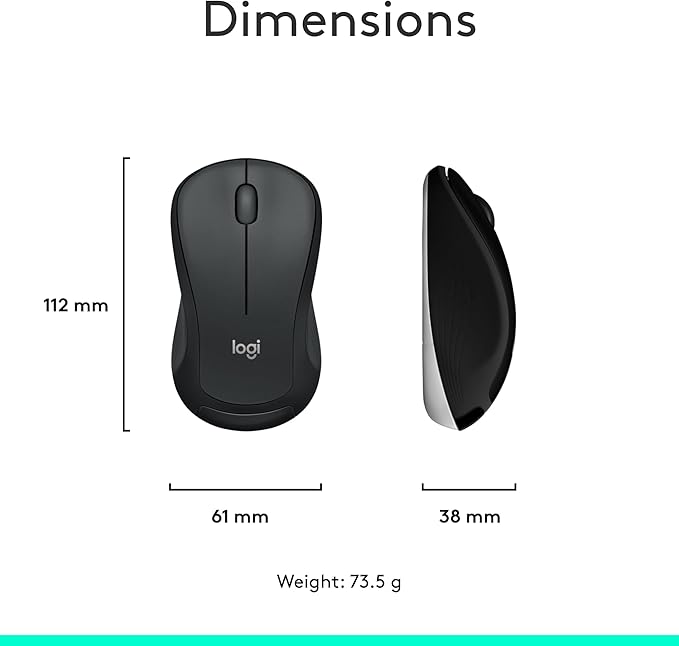 Logitech MK540 Advanced Wireless Keyboard and Mouse Combo for Windows, 2.4 GHz Unifying USB-Receiver, Multimedia Hotkeys, 3-Year Battery Life, for PC, Laptop