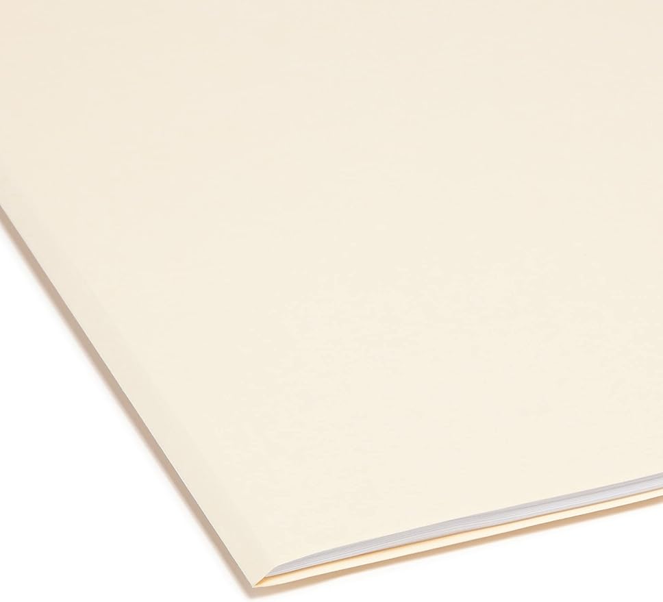 Smead File Folder, 1/3-Cut Tab Right Position, Letter Size, Manila, 100 Per Box (10333) (Pack of 5)