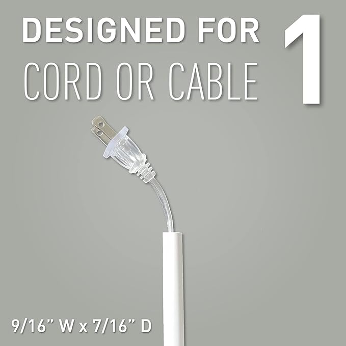Legrand - Wiremold C19 Plastic Coupling Cord Cover, White (Pack of 2)
