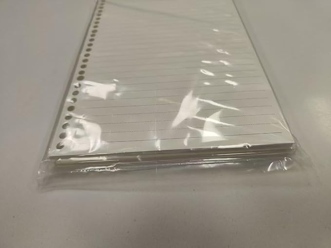 6 Pack A5 6 Holes Binder 2 Pockets Plastic Binder Folders Waterproof 6 Holes Holder for Receipt Ticket (2 Pocket, A5)