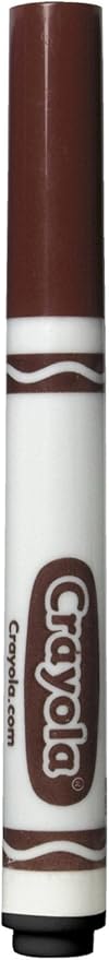 Crayola Broad Line Markers, Brown, 12 Count Bulk Markers