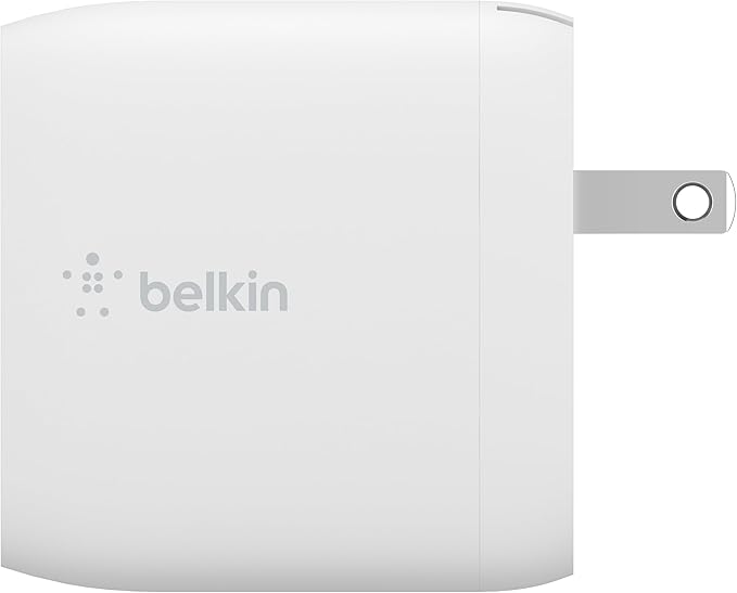 Belkin Dual Port USB Charger Block 24W - Micro USB Cable Included - iPhone Fast Charging – iPhone 17, Air, Pro, Pro Max, iPad, AirPods, Apple Watch, Samsung S25, Google Pixel 10, etc. - White
