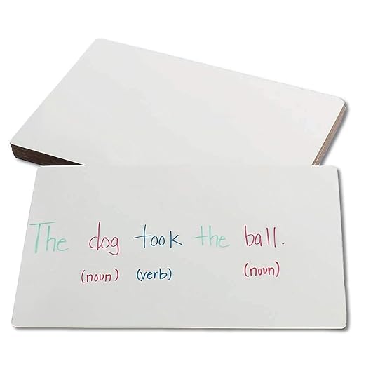 hand2mind Double-Sided Centimeter Grid White Boards for Students, Grid Board for Graphing, Dry Erase Boards, Portable Whiteboard, School Supplies, Classroom Supplies (Pack of 10)