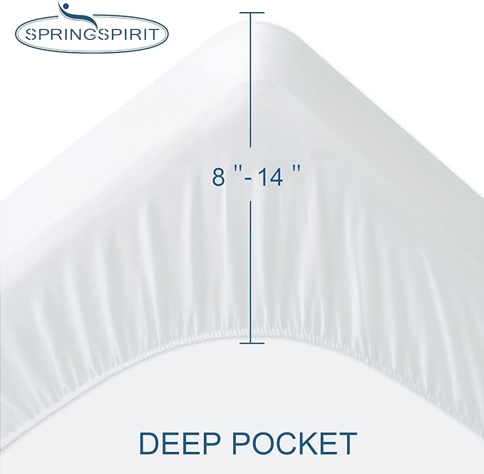 Full Extra Long (XL) Mattress Protector 100% Waterproof Full XL Sheets Fitted up to 14'' Depth Ultra Soft Terry Full XL Mattress Topper Cover Noiseless & Breathable, Machine Washable
