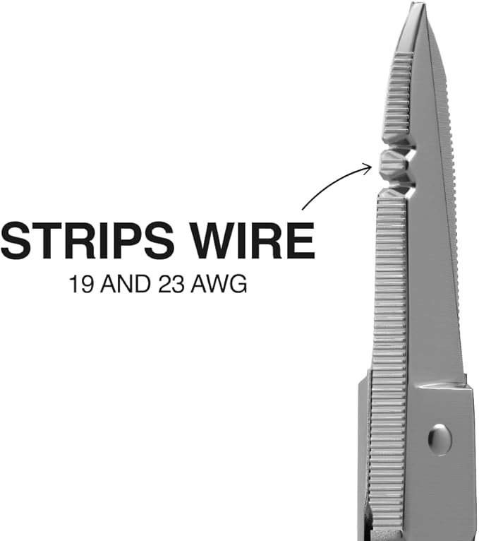 Klein Tools 100CS All-Purpose Precision Scissors, Made in USA, 5.25-Inch Nickel-Plated Snips, Blunt Tip, and Wire Stripping Notches, Multi-Purpose for Professional and Home Usage