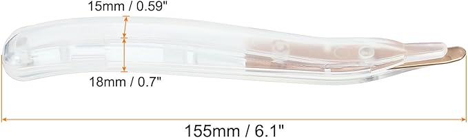 PATIKIL Staple Remover, 3 Pack Magnetic Staple Puller Desktop Removal Tool Cutting Tool for Office Home, Clear