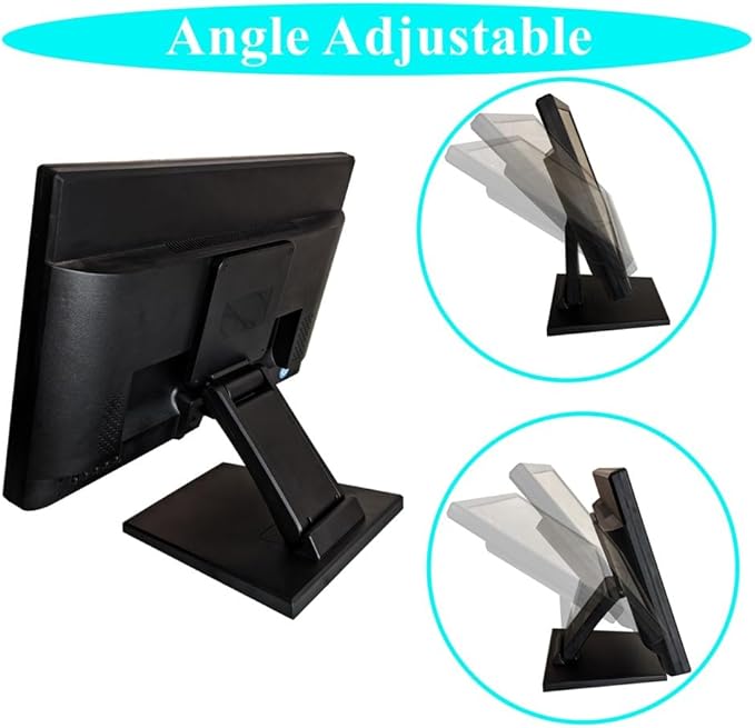 Adjustable Monitor Stand Foldable Monitor Mount for 10-27 Inch LCD TV Screens with Installing Holes 75x75mm & 100x100mm