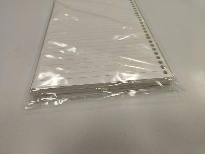 Zelten 6 Pack A5 6 Holes Binder Name Card Holder Plastic Business Card Organizer Binder Coupon Holder Waterproof 6 Holes Card Holder for Personal Organiser