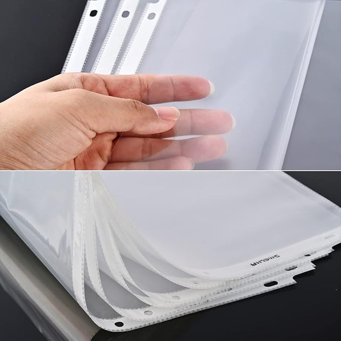 Sheet Protectors 100 Page,Page Protector 8.5" x 11" ，Upgraded Clear Plastic Page Protectors,for 3 Ring Binder, Top Loading Paper Protector with Reinforced Holes,Holds Multiple Sheets，Letter Size