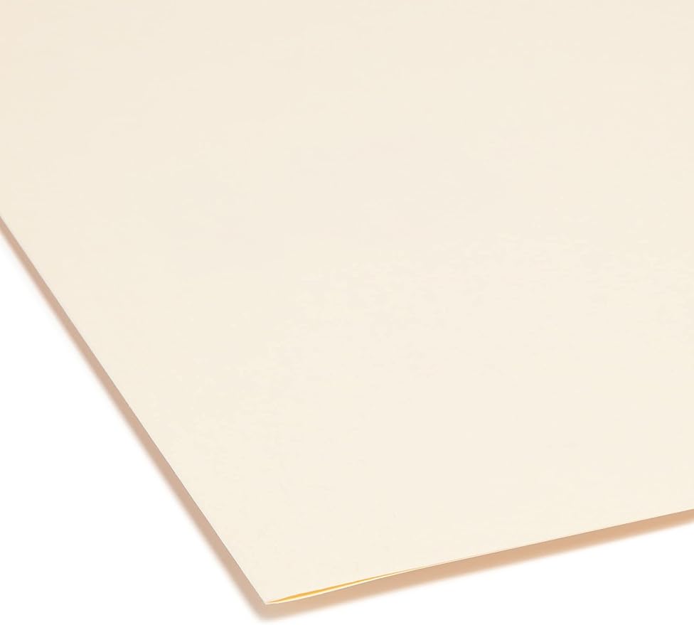 Smead File Folder, 1/3-Cut Tab Right Position, Letter Size, Manila, 100 Per Box (10333)