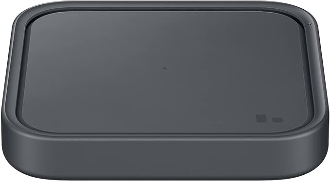 Samsung 15W Wireless Charger Single,Cordless Super Fast Charging Pad for Galaxy Phones and Devices,Compact Design,LED Indicator,USB C Cable Included,2022,US Version,Grey,(Pack of 10)