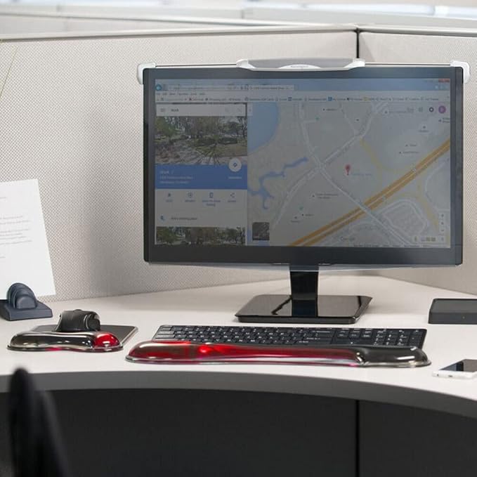 Kensington Duo Gel Mouse Pad with Wrist Rest - Red (K62402AM)