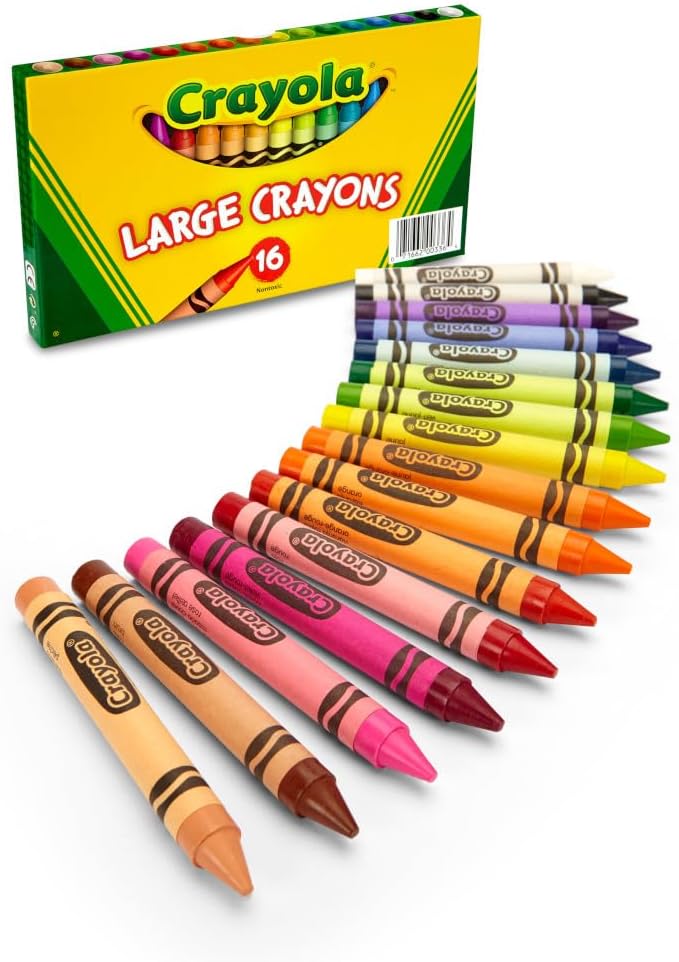Crayola Large Crayons, Classic Colors, 16 Count
