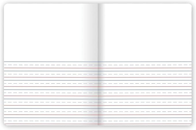 Mead Primary Journal Creative Story Tablet, Grades K-2, 7-1/2" x 9-3/4", 100 Sheets per Journal, Blue (09554) (Pack of 12)