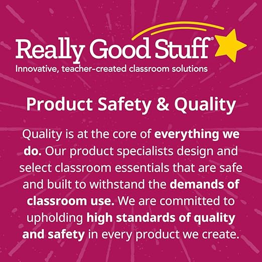 Really Good Stuff EZ Stick Nameplates Rainbow Building Blocks - 24 nameplates