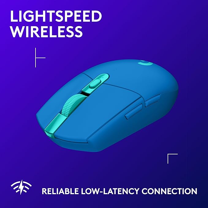 Logitech G305 Lightspeed Wireless Gaming Mouse, Blue + Yeti Orb RGB Gaming Microphone with LIGHTSYNC, USB Mic for Streaming