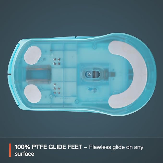 SteelSeries Rival 3 Wireless Gen 2 Gaming Mouse — 2.4GHz and Bluetooth — 18000 DPI TrueMove Air Optical Sensor — 60 Million Click Durability — Light-Weight — 100% PTFE Feet — Aqua