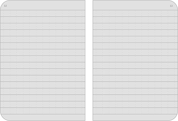 Rite in the Rain Weatherproof Mini-Stapled Notebook, 3 1/4" x 4 5/8", Black Cover, Universal Pattern, 3 Pack (No. 771FX-M)